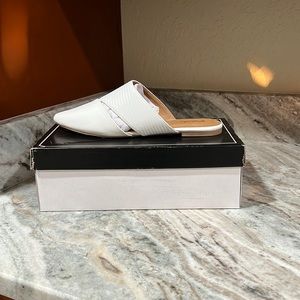 White Slip-on Dress Shoes